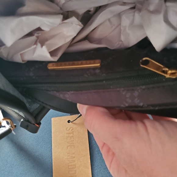 Steve Madden Denim Blur & Tan Womens Satchels - Picture 5 of 10